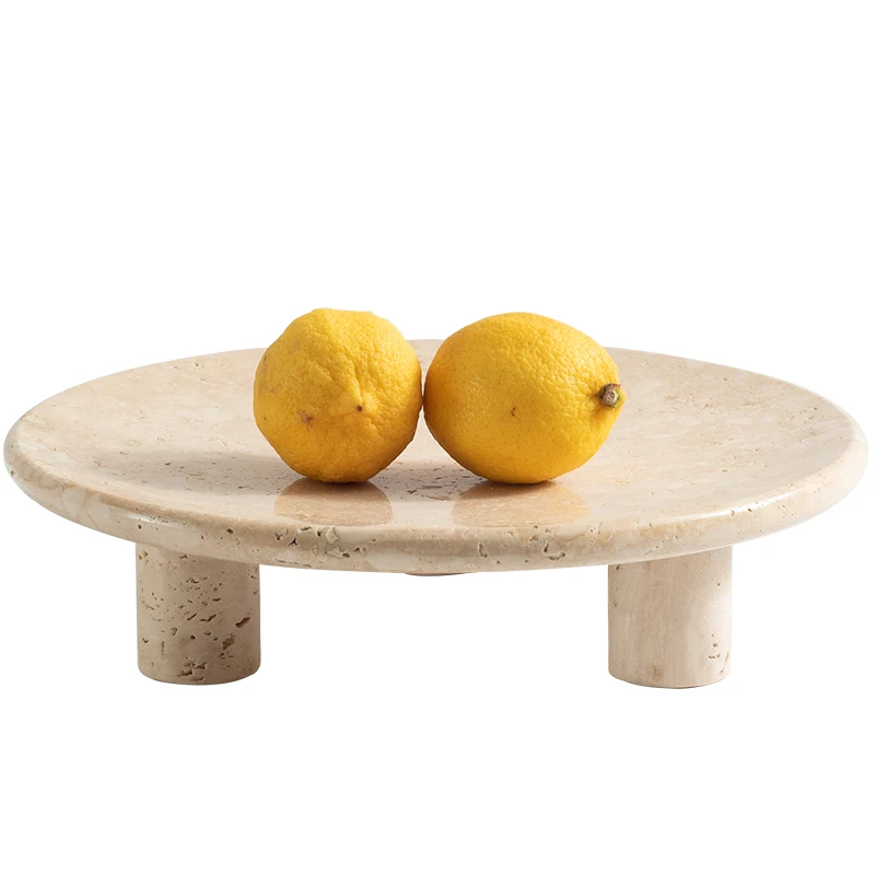 Wabi-sabi style Yellow Travertine Natural Stone Minimal Tripod Fruit Tray Soft Decoration Plate for Living Room Coffee Shop Home
Wabi-sabi style Yellow Travertine Natural Stone Minimal Tripod Fruit Tray Soft Decoration Plate for Living Room Coffee Shop Home