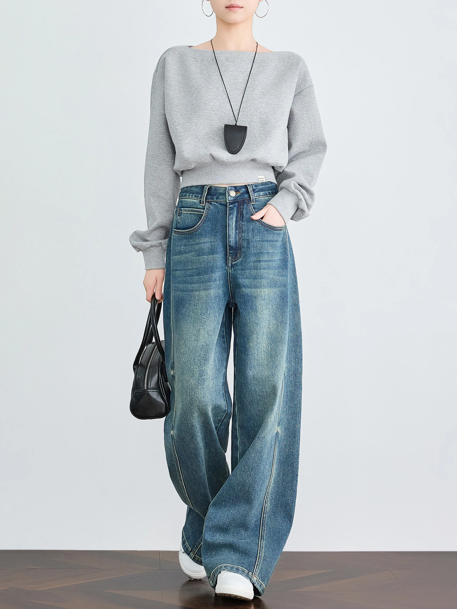 Свободные повседневные женские джинсы Thiened American Sle Lazy Sle с косой, широкие длинные брюки xi, повседневные хлопковые джинсы
Свободные повседневные женские джинсы Thiened American Sle Lazy Sle с косой, широкие длинные брюки xi, повседневные хлопковые джинсы