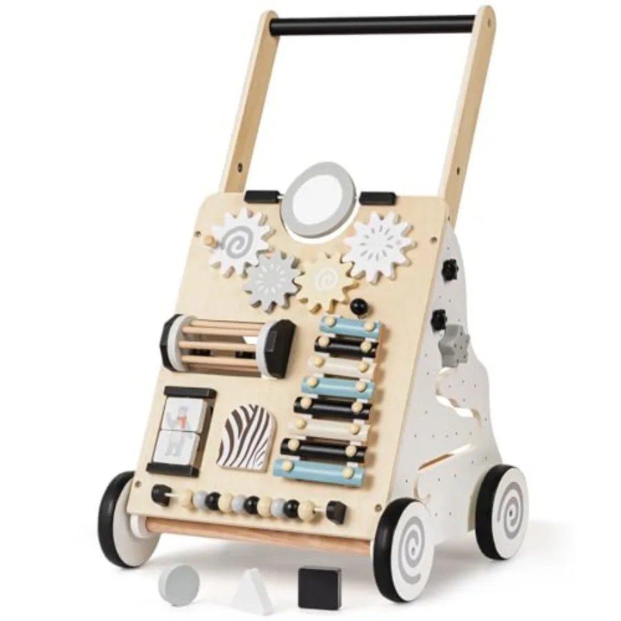 Montessori wooden baby walker for toddlers 6-12M to 1-3Y natural wood finish adjustable height speed learning push-pull activit
Montessori wooden baby walker for toddlers 6-12M to 1-3Y natural wood finish adjustable height speed learning push-pull activit