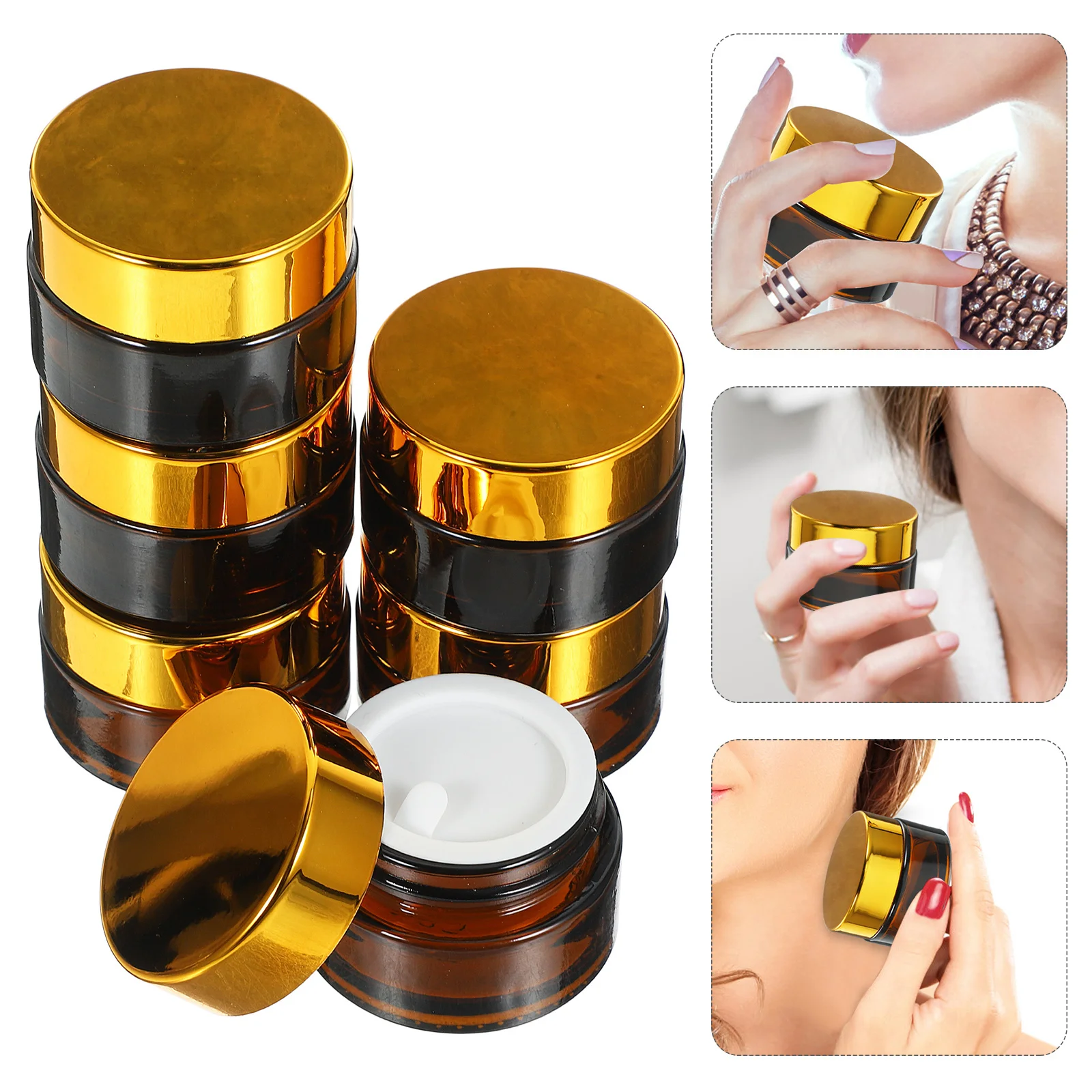 6Pcs Empty Makeup Bottles Cosmetics Container Compact Lightweight Cream Jar for Outdoor Home Use Storage Holder Travel Accessory
6Pcs Empty Makeup Bottles Cosmetics Container Compact Lightweight Cream Jar for Outdoor Home Use Storage Holder Travel Accessory