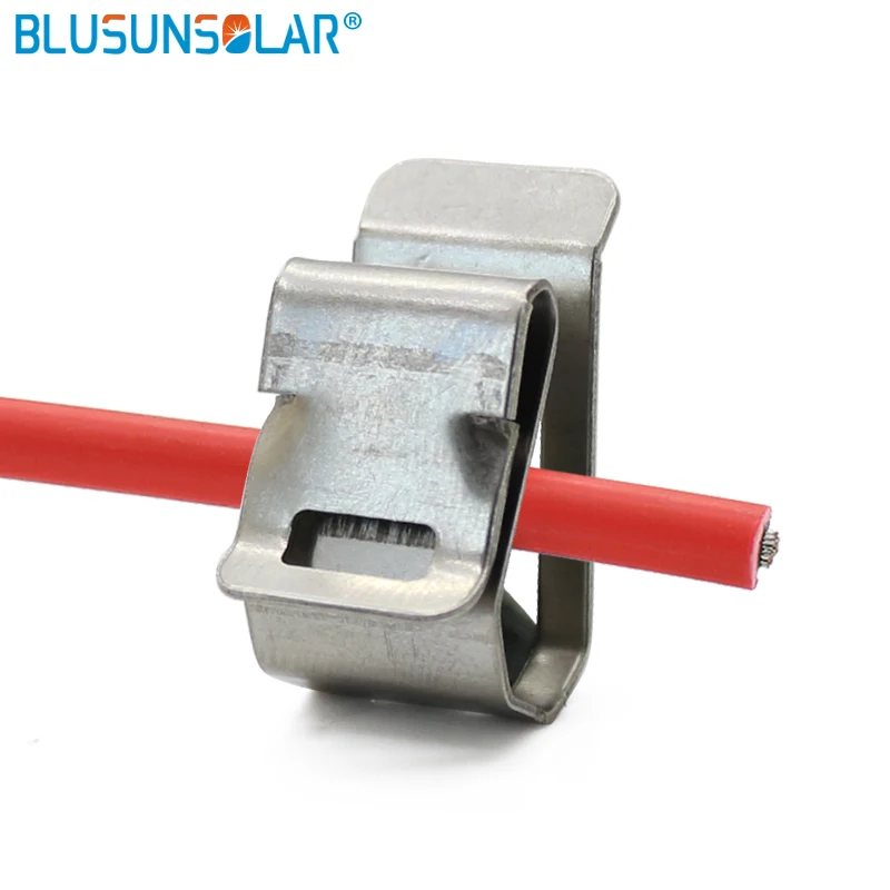 1000PCS/lot Stainless Steel Cable Clip Silver Tone Solar Photovoltaic Parts Accessories Cable Clip Wires Clamp for 2 Cable Wire
1000PCS/lot Stainless Steel Cable Clip Silver Tone Solar Photovoltaic Parts Accessories Cable Clip Wires Clamp for 2 Cable Wire