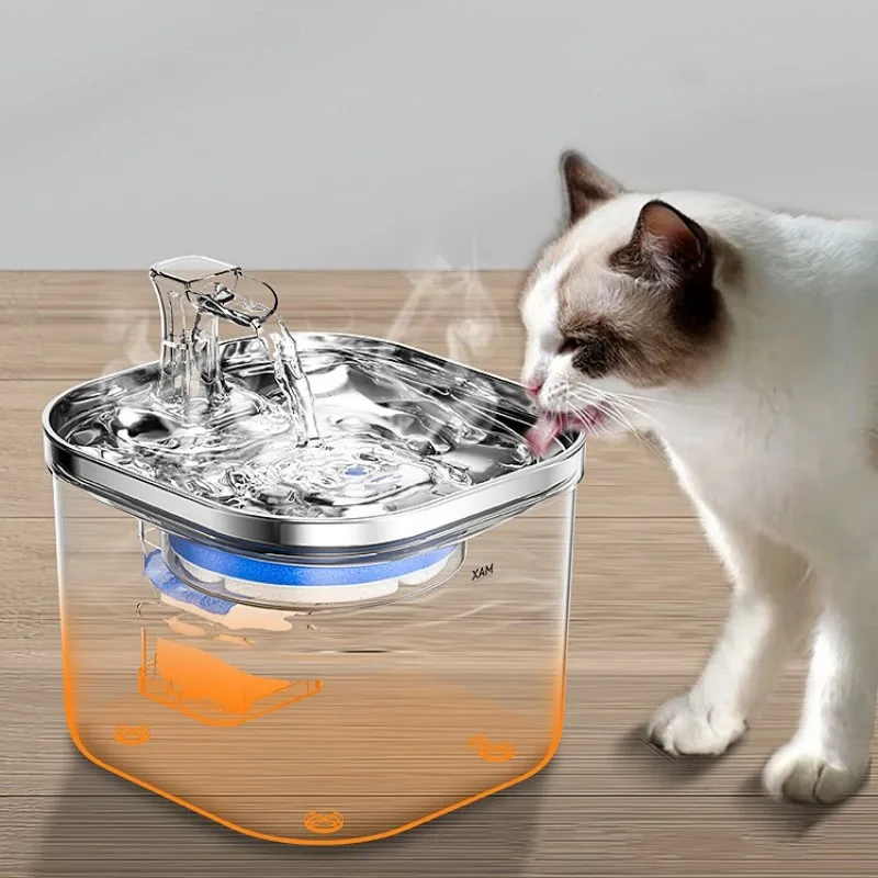 New smart constant temperature auto cat fountain pet water dispenser with sensor
New smart constant temperature auto cat fountain pet water dispenser with sensor