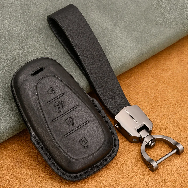 Genuine Leather Key Case Cover Suitable for Chevrolet Tracker Buckle Malibu XL Explorer Volando Pioneer Key Fob Protector
Genuine Leather Key Case Cover Suitable for Chevrolet Tracker Buckle Malibu XL Explorer Volando Pioneer Key Fob Protector