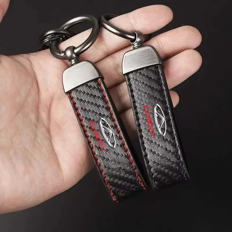 For Chery Jetour X 70X70X90X95 Jaecoo J7 J8 Carbon Fiber Leather Car Key Fob Decoration and Car Keychain with Horseshoe Clasp
For Chery Jetour X 70X70X90X95 Jaecoo J7 J8 Carbon Fiber Leather Car Key Fob Decoration and Car Keychain with Horseshoe Clasp