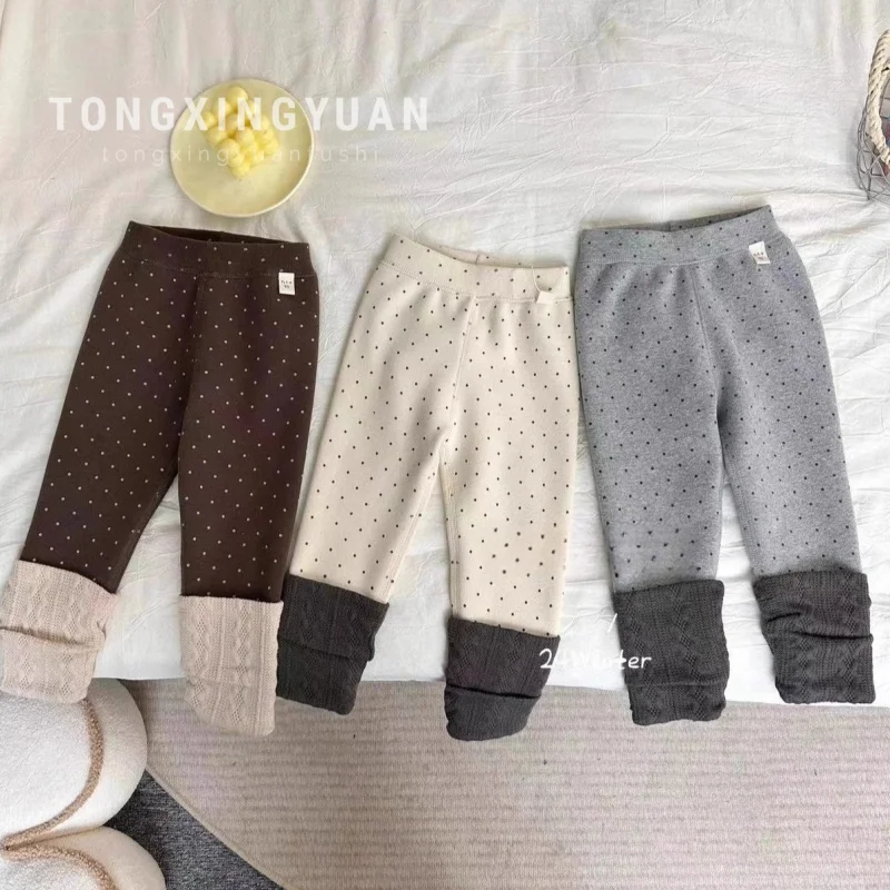 Girls' Fleece-lined Trousers Single-Layer Fleece-Lined Autumn and Winter Baby Children Thick Leggings Leisure Warm Pants
Girls' Fleece-lined Trousers Single-Layer Fleece-Lined Autumn and Winter Baby Children Thick Leggings Leisure Warm Pants