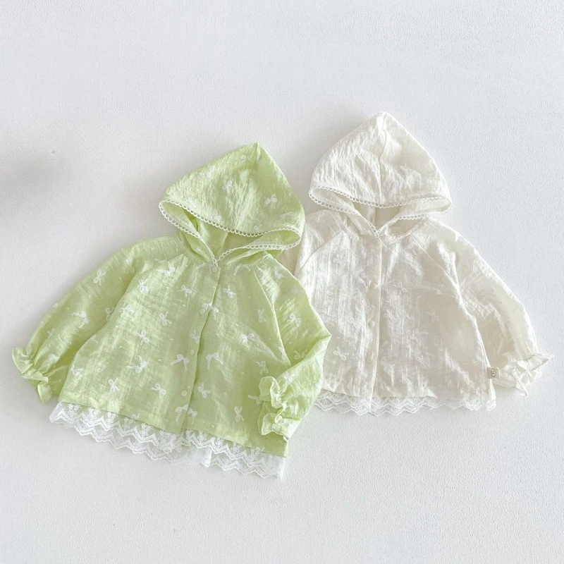 2026 New Summer Hot Selling Girls' Cute Lace Thin Cotton Breathable Hooded Air Conditioning Shirt
2026 New Summer Hot Selling Girls' Cute Lace Thin Cotton Breathable Hooded Air Conditioning Shirt
