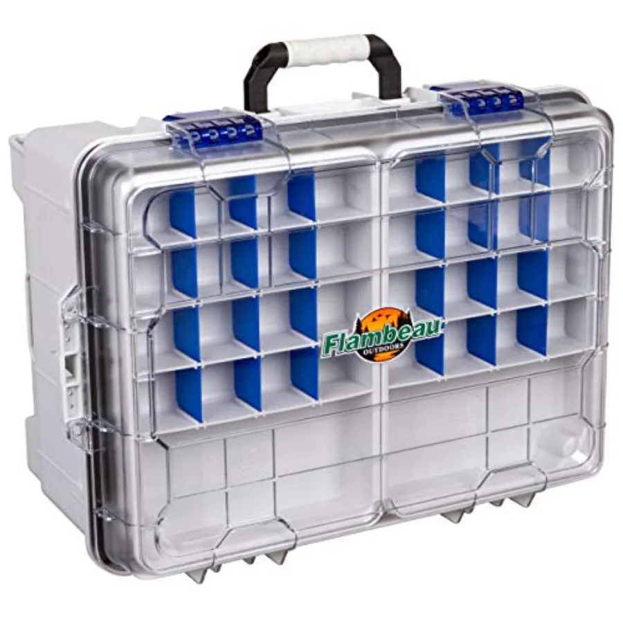 Outdoors 4000WPBC Tackle Box - HD Waterproof Tackle Satchel System, 2 Removable Waterproof Tuff Tainers, Floating Satchel, Fish
Outdoors 4000WPBC Tackle Box - HD Waterproof Tackle Satchel System, 2 Removable Waterproof Tuff Tainers, Floating Satchel, Fish