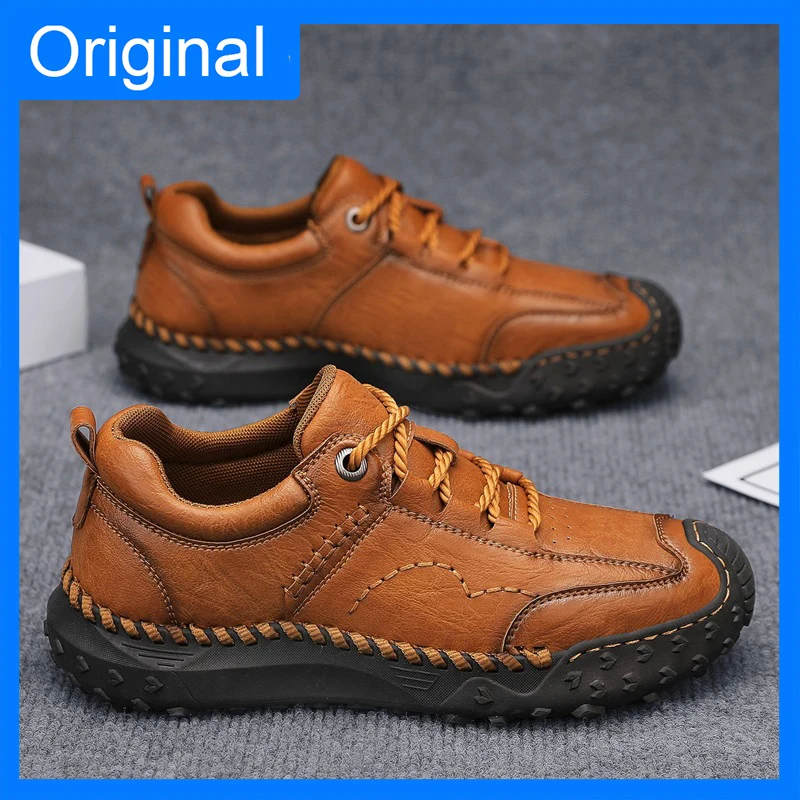 Мужская спортивная обувь, кожаная, износостойкая, модная, для прогулок по улице, на плоской подошве, нескользящая, новая, удобная, мягкая, повседневная обувь
Мужская спортивная обувь, кожаная, износостойкая, модная, для прогулок по улице, на плоской подошве, нескользящая, новая, удобная, мягкая, повседневная обувь