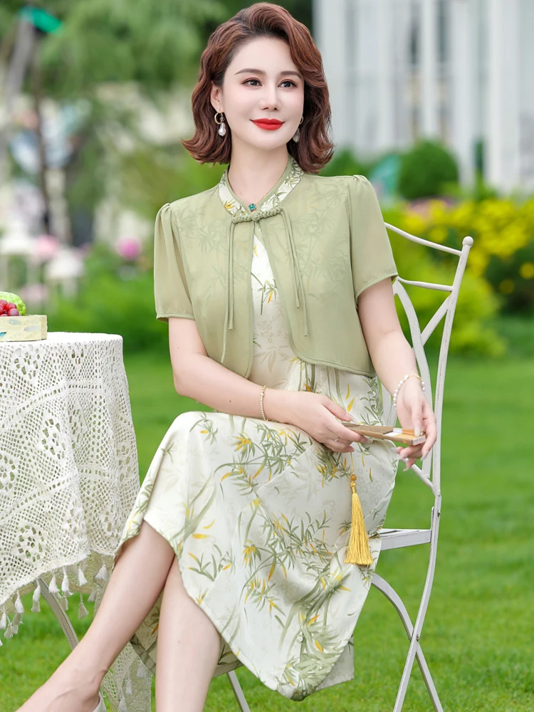 New Chinese Sets Women Elegant Qipao Top Satin Cheongsam Vintage Button Down Shirt Suit Improved Chinese Style Costumes Wh4
New Chinese Sets Women Elegant Qipao Top Satin Cheongsam Vintage Button Down Shirt Suit Improved Chinese Style Costumes Wh4