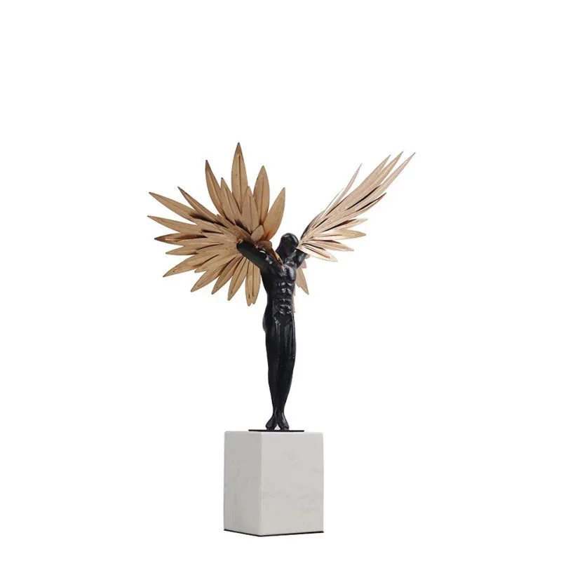 Декоративная статуэтка «Абстрактное крыло ангела», металлическая скульптура в форме гуманоида, современный настольный декор, аксессуары, подарок
Декоративная статуэтка «Абстрактное крыло ангела», металлическая скульптура в форме гуманоида, современный настольный декор, аксессуары, подарок