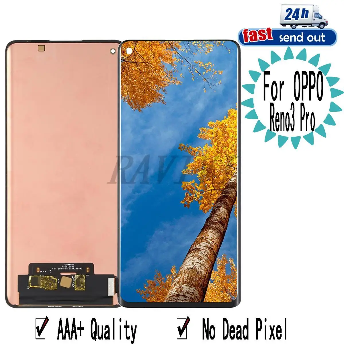 6.5" Reno3Pro 4G AMOLED For OPPO Reno 3 Pro 5G LCD Display Touch Screen Digitizer Assembly Replacement
6.5" Reno3Pro 4G AMOLED For OPPO Reno 3 Pro 5G LCD Display Touch Screen Digitizer Assembly Replacement