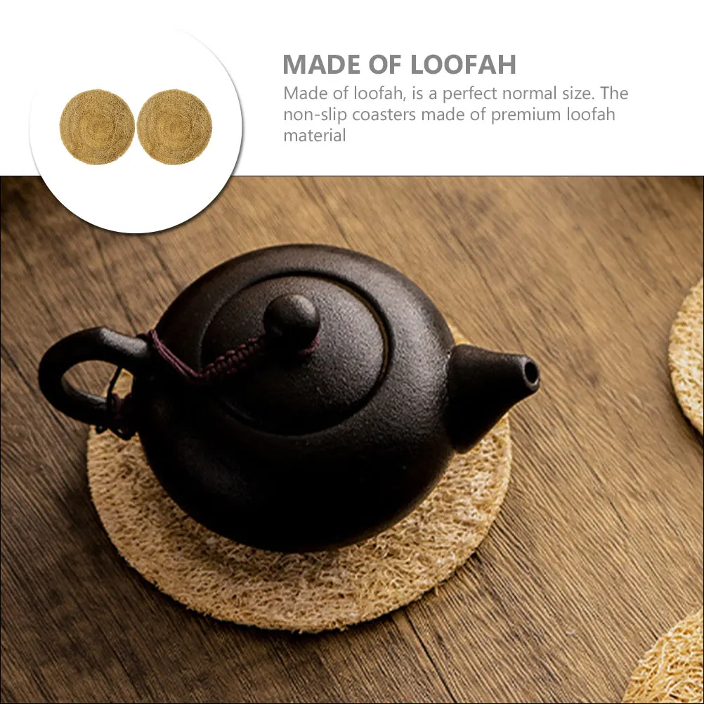 2 Pcs Cup Coasters Loofah Material Heat Resistant Non Slip Desk Pads Drink Table Mat Easy Clean Smooth Surface
2 Pcs Cup Coasters Loofah Material Heat Resistant Non Slip Desk Pads Drink Table Mat Easy Clean Smooth Surface