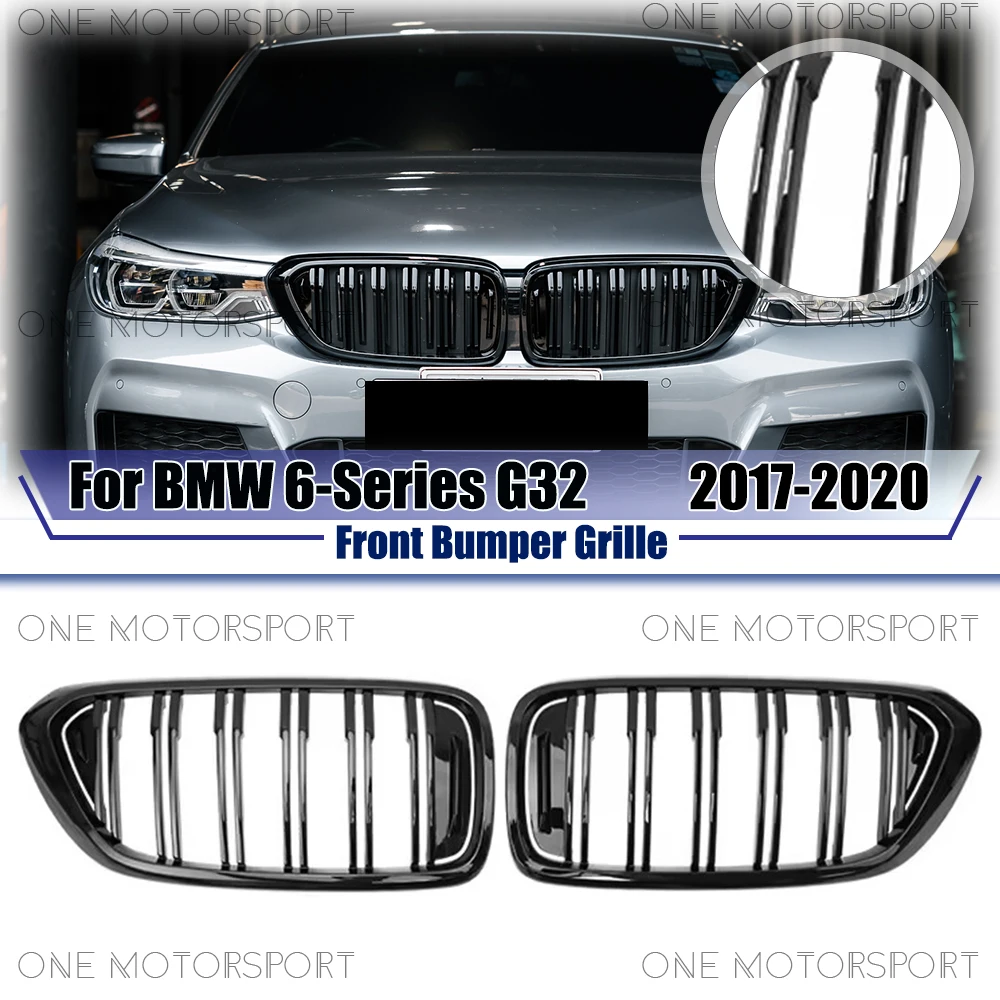 Глянцевая черная решетка переднего бампера для BMW 6-Series G32 2017-2020, гоночная решетка с двойной линией, решетки бампера
Глянцевая черная решетка переднего бампера для BMW 6-Series G32 2017-2020, гоночная решетка с двойной линией, решетки бампера