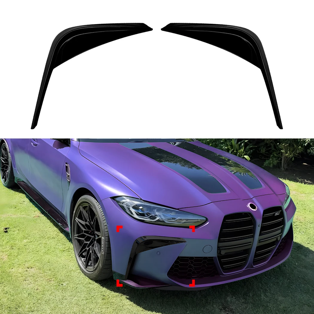 For BMW M3 G80 G81 M4 G82 G83 2021-2026 Front Bumper Canards Side Air Vent Deflector Splitter Spoiler Car Modification Parts
For BMW M3 G80 G81 M4 G82 G83 2021-2026 Front Bumper Canards Side Air Vent Deflector Splitter Spoiler Car Modification Parts
