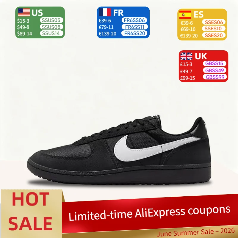 Nike FieldGeneral Minimalist Retro Premium Fashion Versatile Lightweight Low-Top Casual Skate Shoes HF3165-001
Nike FieldGeneral Minimalist Retro Premium Fashion Versatile Lightweight Low-Top Casual Skate Shoes HF3165-001