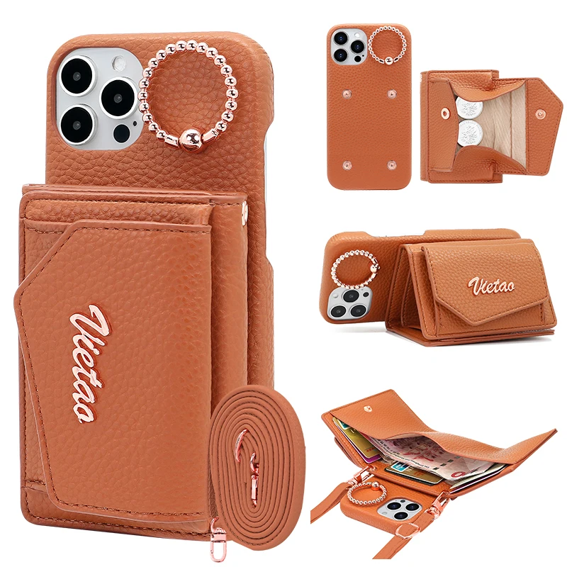 Crossbody Leather Wallet Card Slot Holder Phone Case for Iphone 15 Plus 14 13 Pro Max Ring Magnetic Shockproof Cover
Crossbody Leather Wallet Card Slot Holder Phone Case for Iphone 15 Plus 14 13 Pro Max Ring Magnetic Shockproof Cover