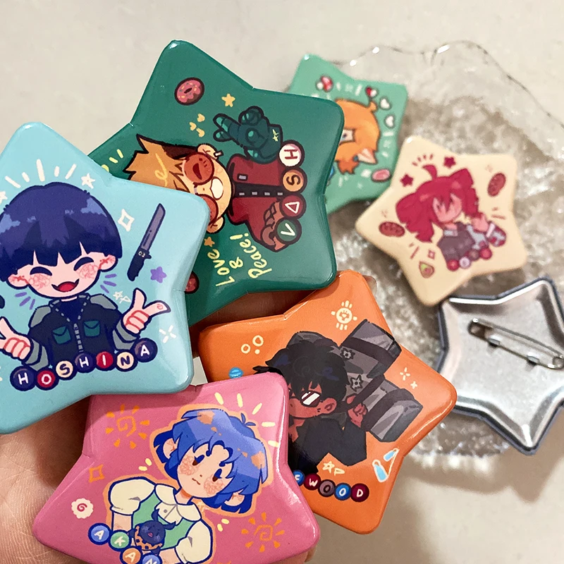 Cute Star Shape Pins 20pcs Wholesale Custom Cartoon Anime Idol Photo Brooch Badge Personalized Print Picture Lapel Pin Accessory
Cute Star Shape Pins 20pcs Wholesale Custom Cartoon Anime Idol Photo Brooch Badge Personalized Print Picture Lapel Pin Accessory
