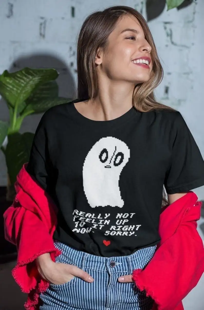 Unisex Undertale Gaming T-Shirt, Napstablook Indie Shirt Sans Papyrus Toriel Undyne Alphys T-Shirt
Unisex Undertale Gaming T-Shirt, Napstablook Indie Shirt Sans Papyrus Toriel Undyne Alphys T-Shirt
