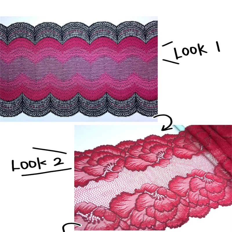 Two-Tone Elastic Lace Trim Multi-Colors Stretch Lace Fabric DIY Garment Accessory Spandex-Nylon Lace Lingerie Sawing Crafts
Two-Tone Elastic Lace Trim Multi-Colors Stretch Lace Fabric DIY Garment Accessory Spandex-Nylon Lace Lingerie Sawing Crafts