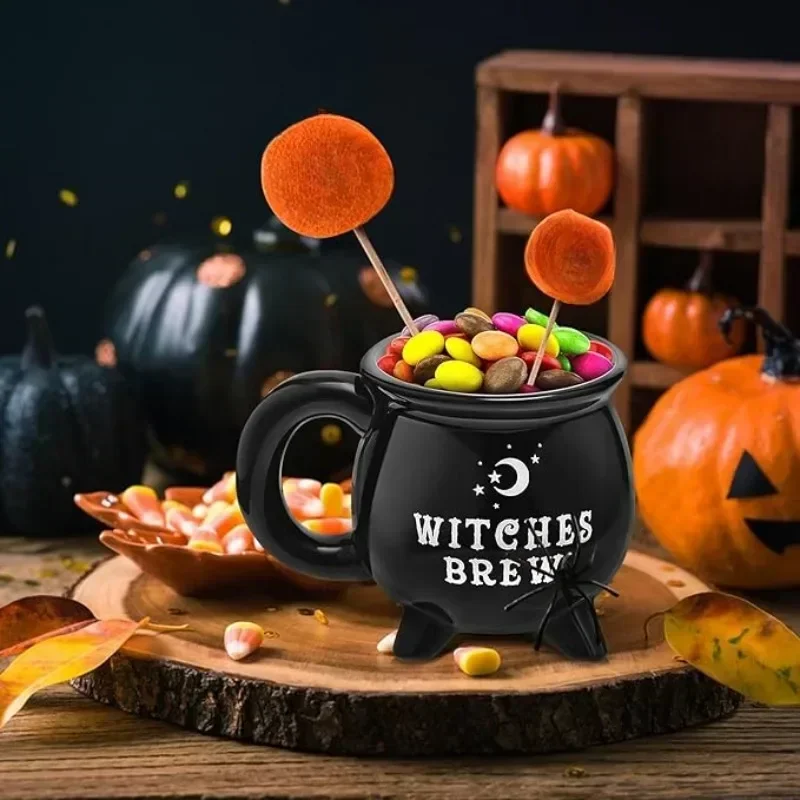 Halloween Witch Brewing Cauldron 12 oz Coffee Mug Black Ceramic Milk Candy Mug Halloween Table Decoration Decor Holiday Gift
Halloween Witch Brewing Cauldron 12 oz Coffee Mug Black Ceramic Milk Candy Mug Halloween Table Decoration Decor Holiday Gift