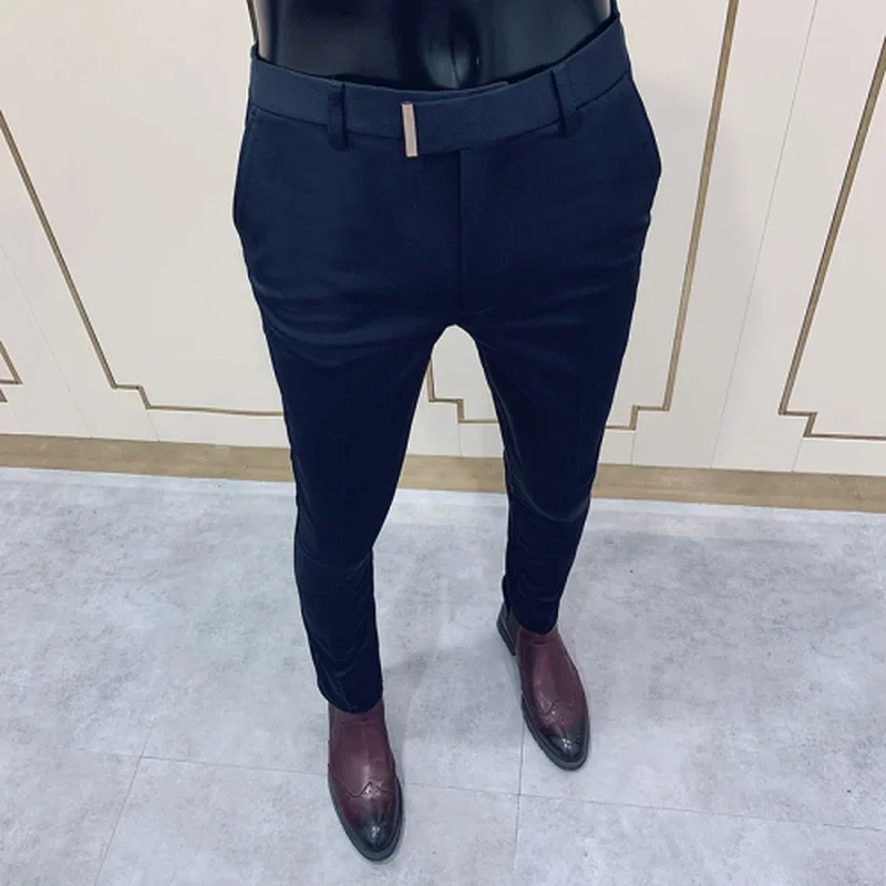 Men's Suit Pants Formal Pants New Stretch Slim Fit Ankle Trouser High-quality Boutique Fashion Men's Clothing Dress Pants
Men's Suit Pants Formal Pants New Stretch Slim Fit Ankle Trouser High-quality Boutique Fashion Men's Clothing Dress Pants