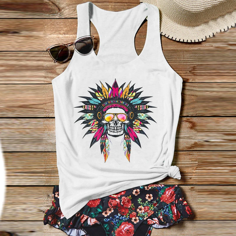 Skull Tank Tops Vintage Women Clothing Skull Printing Cute Tops Womens Cute Harajuku Fashion Top Women Black L
Skull Tank Tops Vintage Women Clothing Skull Printing Cute Tops Womens Cute Harajuku Fashion Top Women Black L