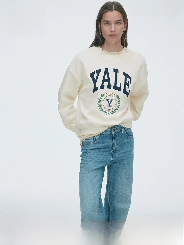 Женская свободная толстовка H&M с длинным рукавом, модный американский принт с буквами, уличный стиль, смесь хлопка и полиэстера, осенняя новинка
Женская свободная толстовка H&M с длинным рукавом, модный американский принт с буквами, уличный стиль, смесь хлопка и полиэстера, осенняя новинка
