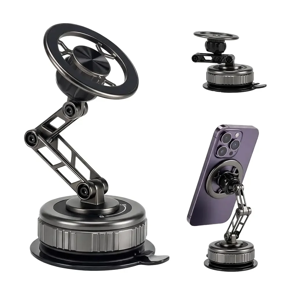 Magsafe Car Phone Holder, 360° Adjustable Car Phone Mount, Strong Magnetic Vacuum Suction Cup Phone Holders for Your Car, 17
Magsafe Car Phone Holder, 360° Adjustable Car Phone Mount, Strong Magnetic Vacuum Suction Cup Phone Holders for Your Car, 17