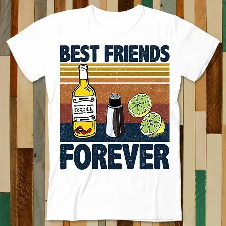 Best Friends Forever Tequila Lemon Salt Ice T Shirt Adult Unisex Men Women Retro Design Tee Vintage Top A4814
Best Friends Forever Tequila Lemon Salt Ice T Shirt Adult Unisex Men Women Retro Design Tee Vintage Top A4814