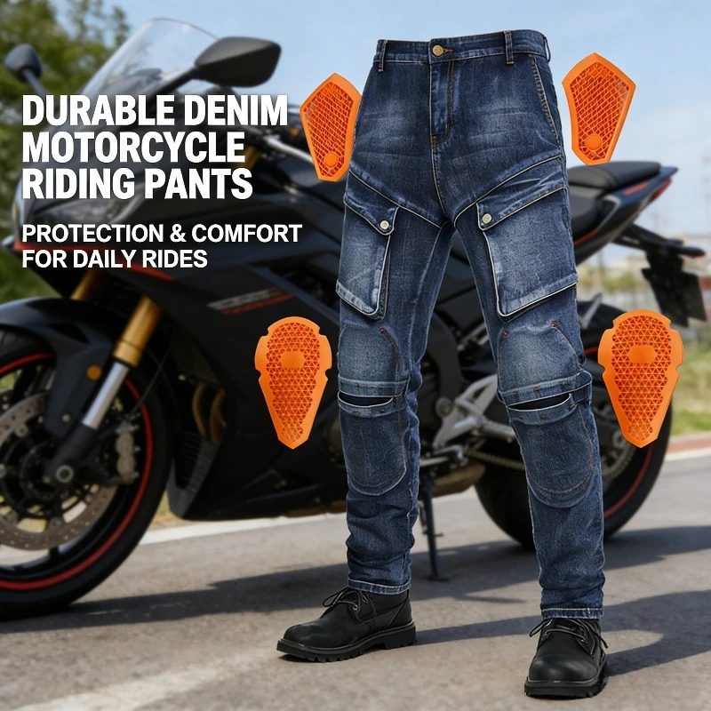 Summer Motorcycle Jeans For Men Stretch Denim Riding Pants Anti-drop Protective Motorbike Biker Gear All Season Comfort
Summer Motorcycle Jeans For Men Stretch Denim Riding Pants Anti-drop Protective Motorbike Biker Gear All Season Comfort