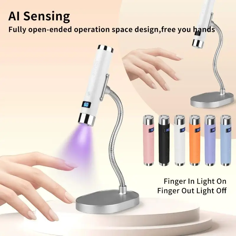 Ai Sensor Nail Lamp UV LED Mini Lamp Rechargeable Cordless Lamp Desktop And Handheld Drying Light Curing All Nail Gel Quickly
Ai Sensor Nail Lamp UV LED Mini Lamp Rechargeable Cordless Lamp Desktop And Handheld Drying Light Curing All Nail Gel Quickly