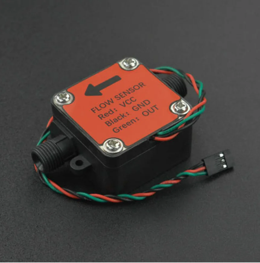 Gravity Liquid Flow Sensor - G1/4 Thread, 3.5-24V, for Water/Oil/Milk, ±1% Accuracy, with Arduino Compatible Interface