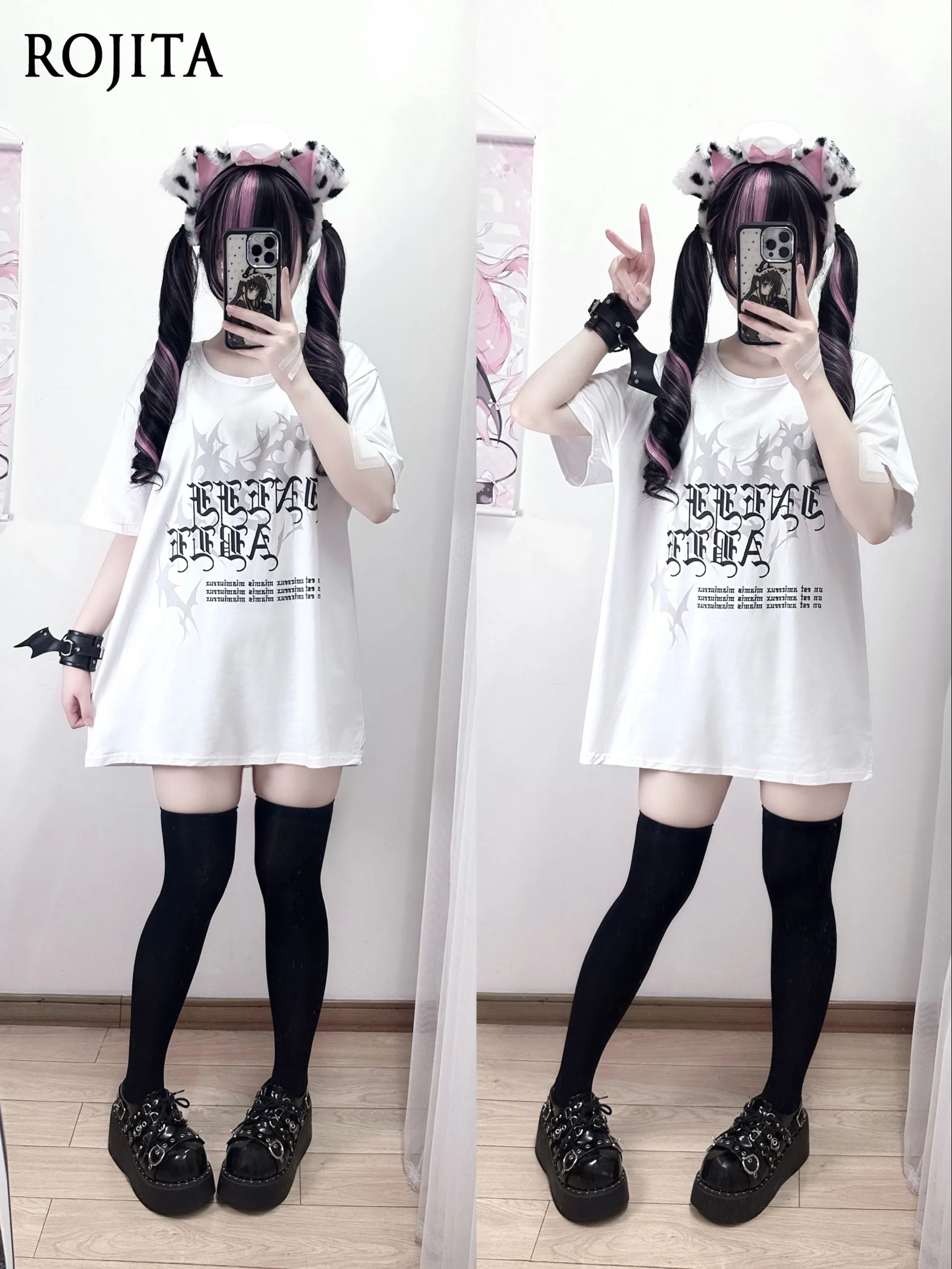 Gothic Letter Printed T-Shirt Summer New Harajuku Y2K Black and White Tee Punk Rock Style Top Subculture Japanese Short-sleeved
Gothic Letter Printed T-Shirt Summer New Harajuku Y2K Black and White Tee Punk Rock Style Top Subculture Japanese Short-sleeved