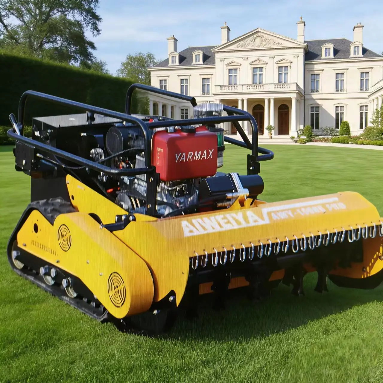 Customized Remote controlled rubber track lawn mower, CE EPA EU certified farm orchard efficiency doubled lawn mower
Customized Remote controlled rubber track lawn mower, CE EPA EU certified farm orchard efficiency doubled lawn mower