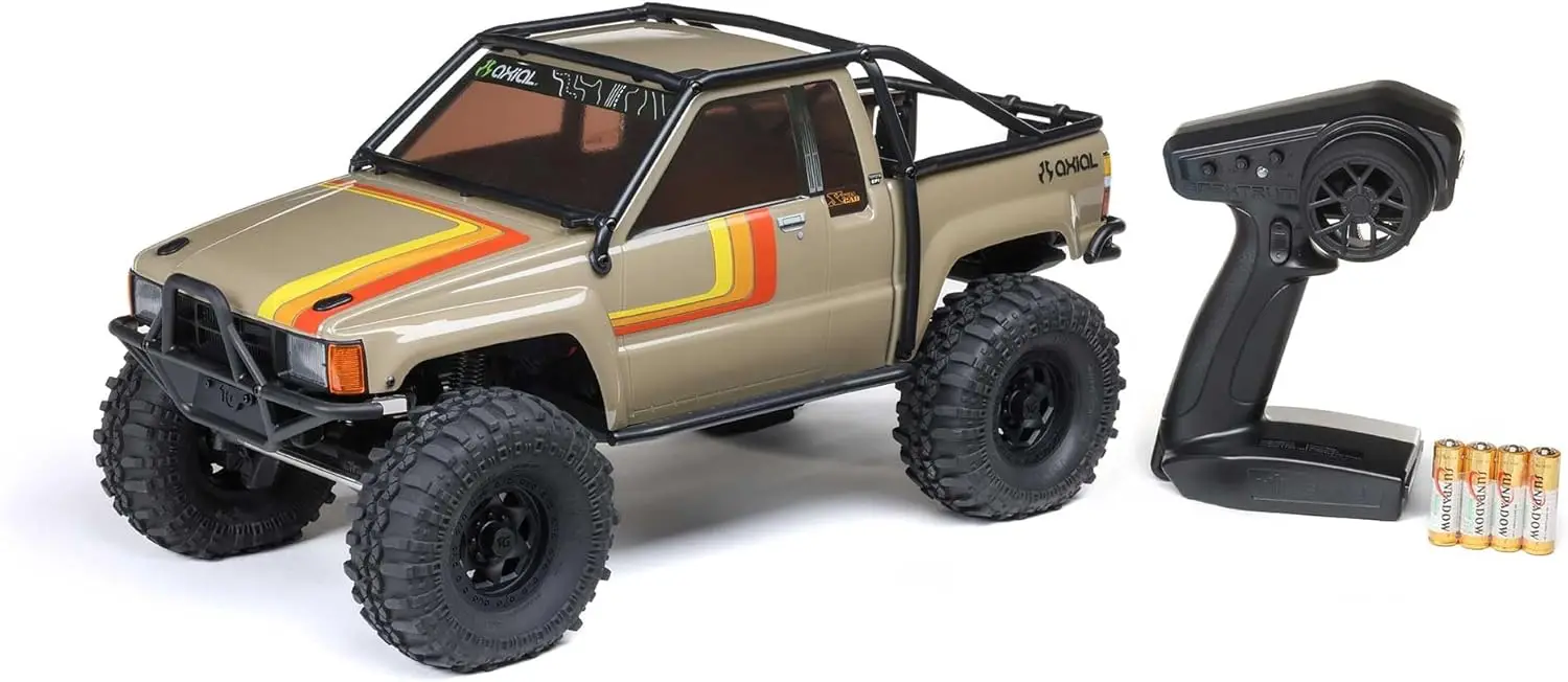 1/10 RC Rock Crawler Truck, 1987 SR5 4X4 Brushed RTR, Tan - Lipo Battery and Charger Not Included
1/10 RC Rock Crawler Truck, 1987 SR5 4X4 Brushed RTR, Tan - Lipo Battery and Charger Not Included