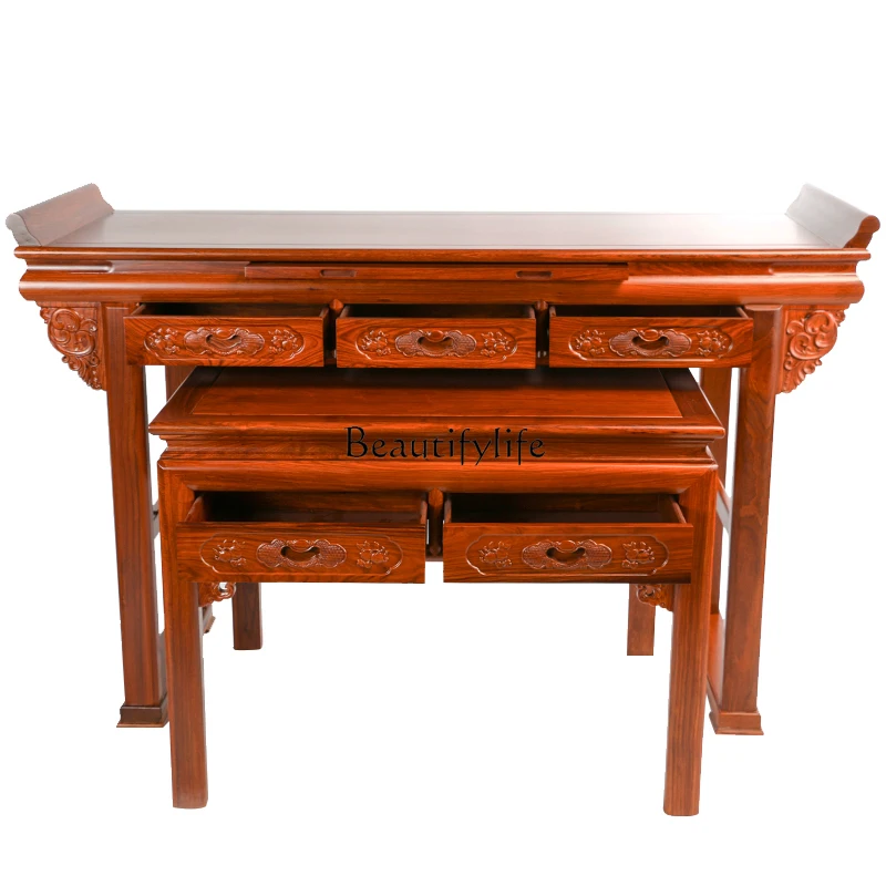 Huali real mahogany offering table Chinese Buddha table household Bodhisattva offering
Huali real mahogany offering table Chinese Buddha table household Bodhisattva offering