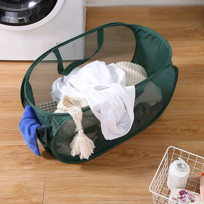 Folding Dirty Laundry Sorting Basket Washing Frame Bathroom Cloth Mesh Storage Bag Frame Bucket Laundry Organizers Storage Pouch
Folding Dirty Laundry Sorting Basket Washing Frame Bathroom Cloth Mesh Storage Bag Frame Bucket Laundry Organizers Storage Pouch