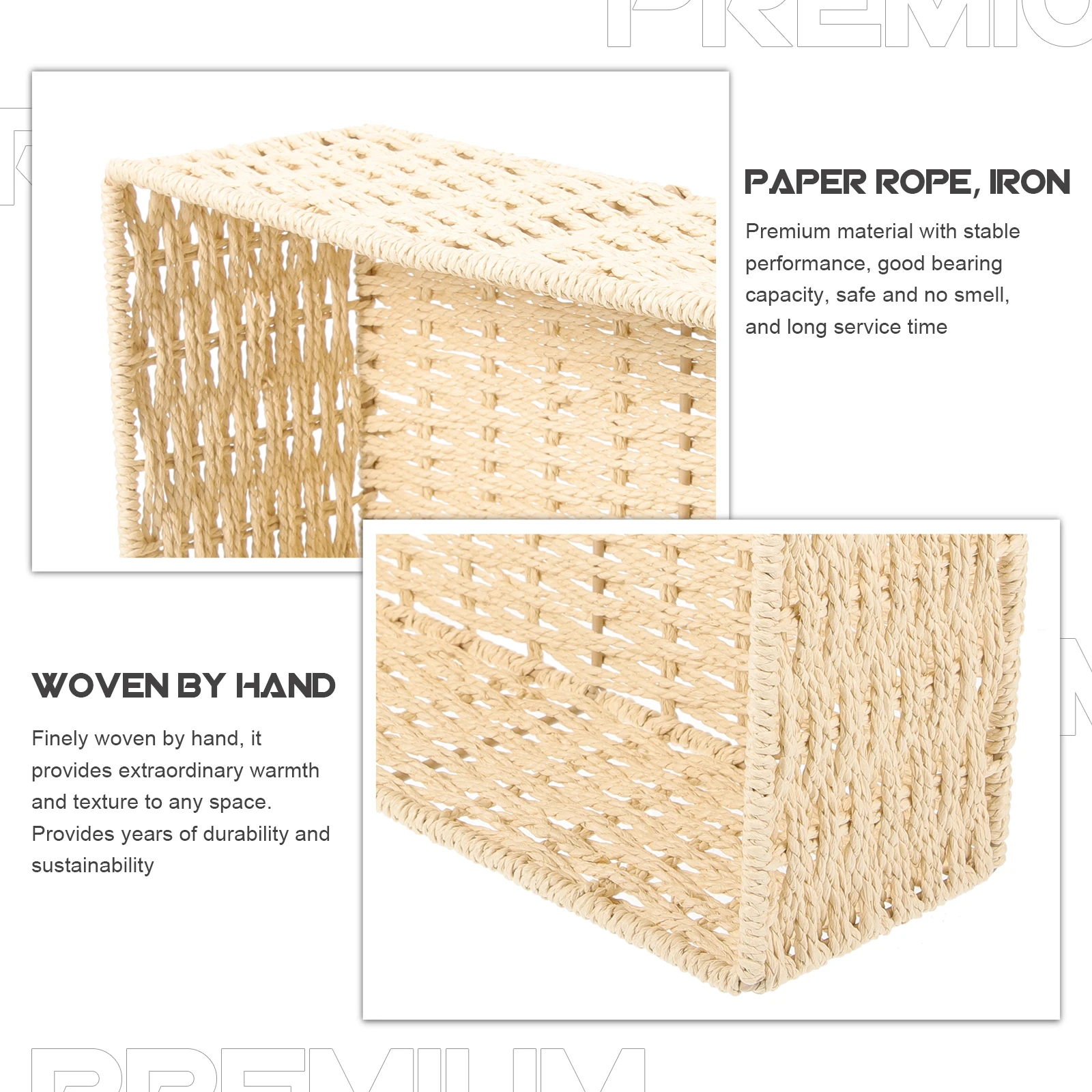 Rattan Storage Basket Paper Rope Woven Organizer Sundry Container Desktop Decorative Bin Multipurpose Closet Basket
Rattan Storage Basket Paper Rope Woven Organizer Sundry Container Desktop Decorative Bin Multipurpose Closet Basket