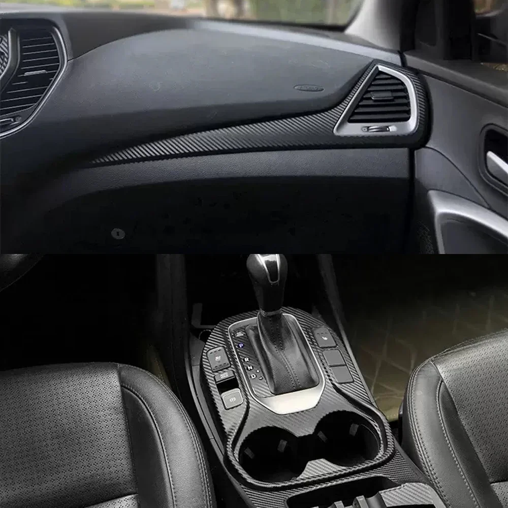 Car-Styling Carbon Fiber Car Interior Center Console Color Change Molding Sticker Decals For Hyundai SantaFe IX45 2013-2018
Car-Styling Carbon Fiber Car Interior Center Console Color Change Molding Sticker Decals For Hyundai SantaFe IX45 2013-2018