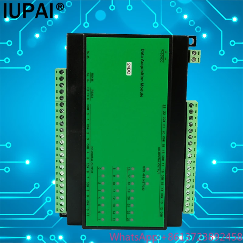 Digital Output 24-channel 24DO Normally Open Relay Control Module RS485 Modbus RTU IO Module 250V5A Industrial Controller RS232
Digital Output 24-channel 24DO Normally Open Relay Control Module RS485 Modbus RTU IO Module 250V5A Industrial Controller RS232