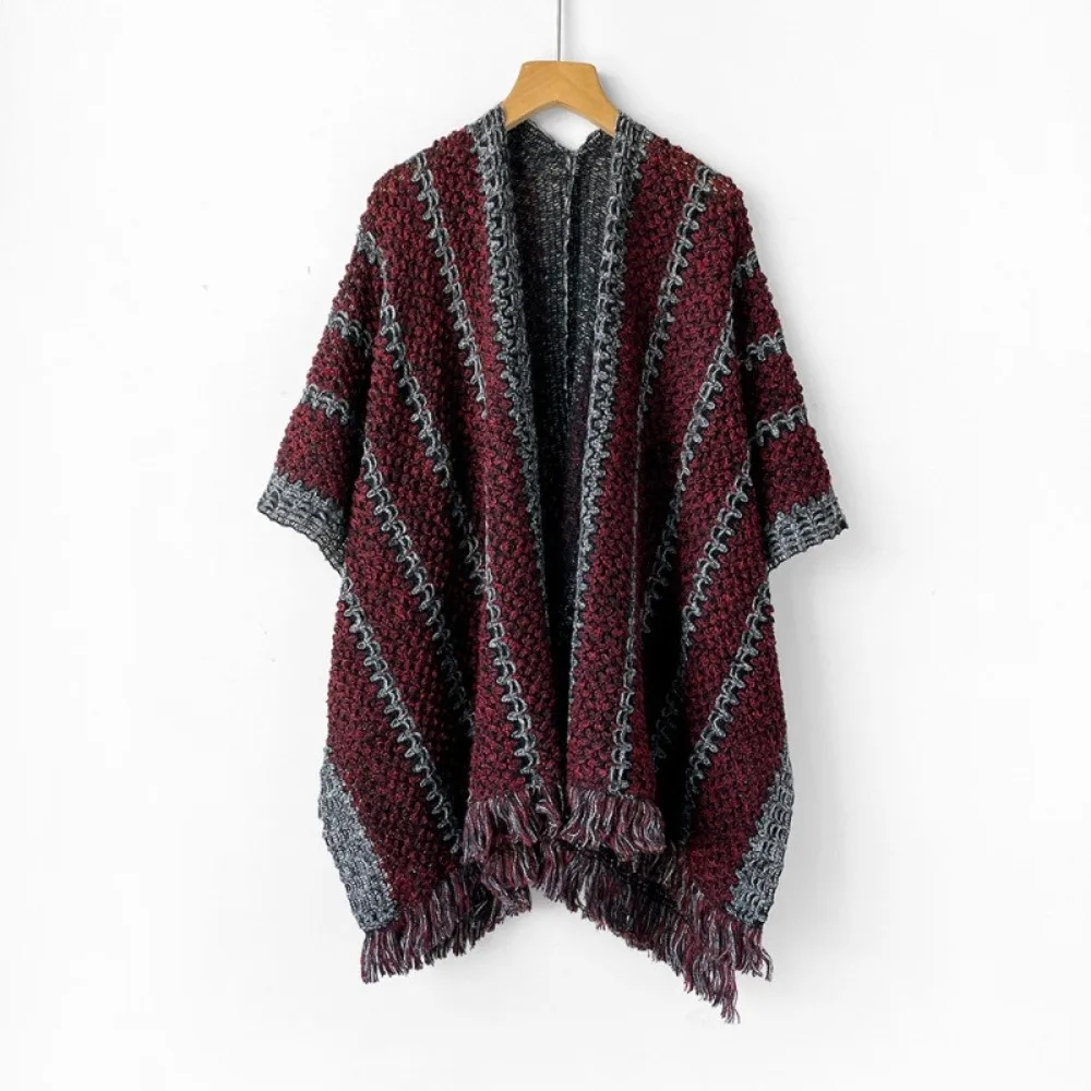 Модная теплая осенне-зимняя вязаная накидка в этническом стиле, элегантная вязаная шаль, пальто, накладки для женщин
Модная теплая осенне-зимняя вязаная накидка в этническом стиле, элегантная вязаная шаль, пальто, накладки для женщин