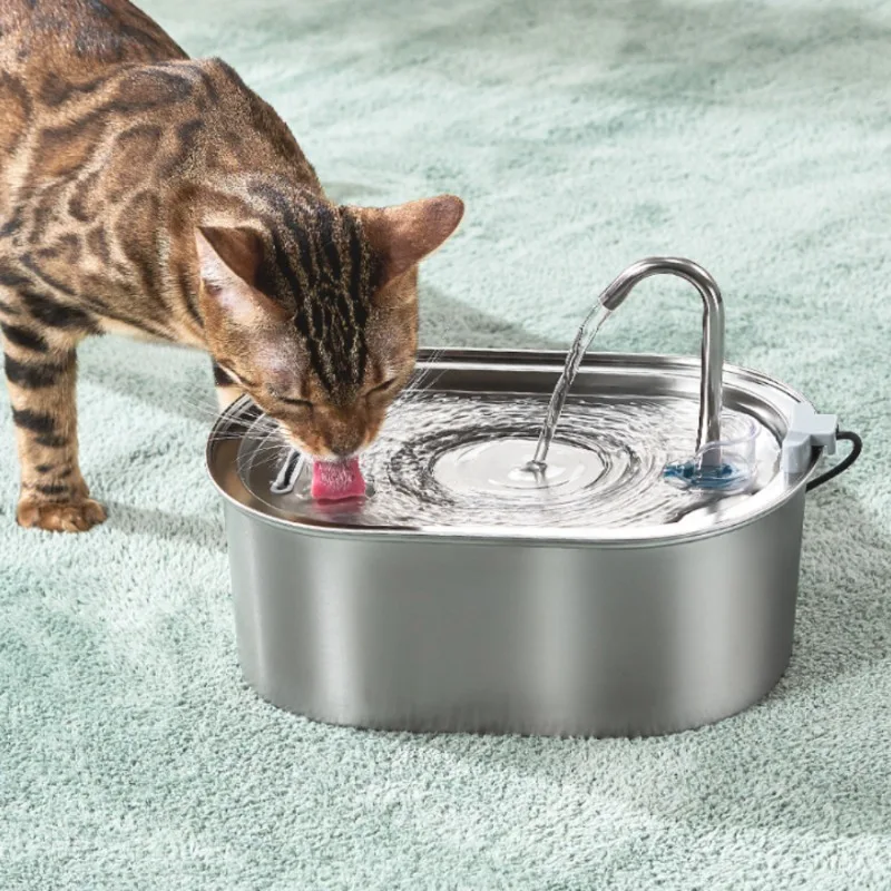 Датчик диспенсера для воды с прозрачным окном для кошек, 3,2 л/108 унций, супер тихий автоматический фильтр для домашних животных, миска для фонтана для собак из нержавеющей стали
Датчик диспенсера для воды с прозрачным окном для кошек, 3,2 л/108 унций, супер тихий автоматический фильтр для домашних животных, миска для фонтана для собак из нержавеющей стали