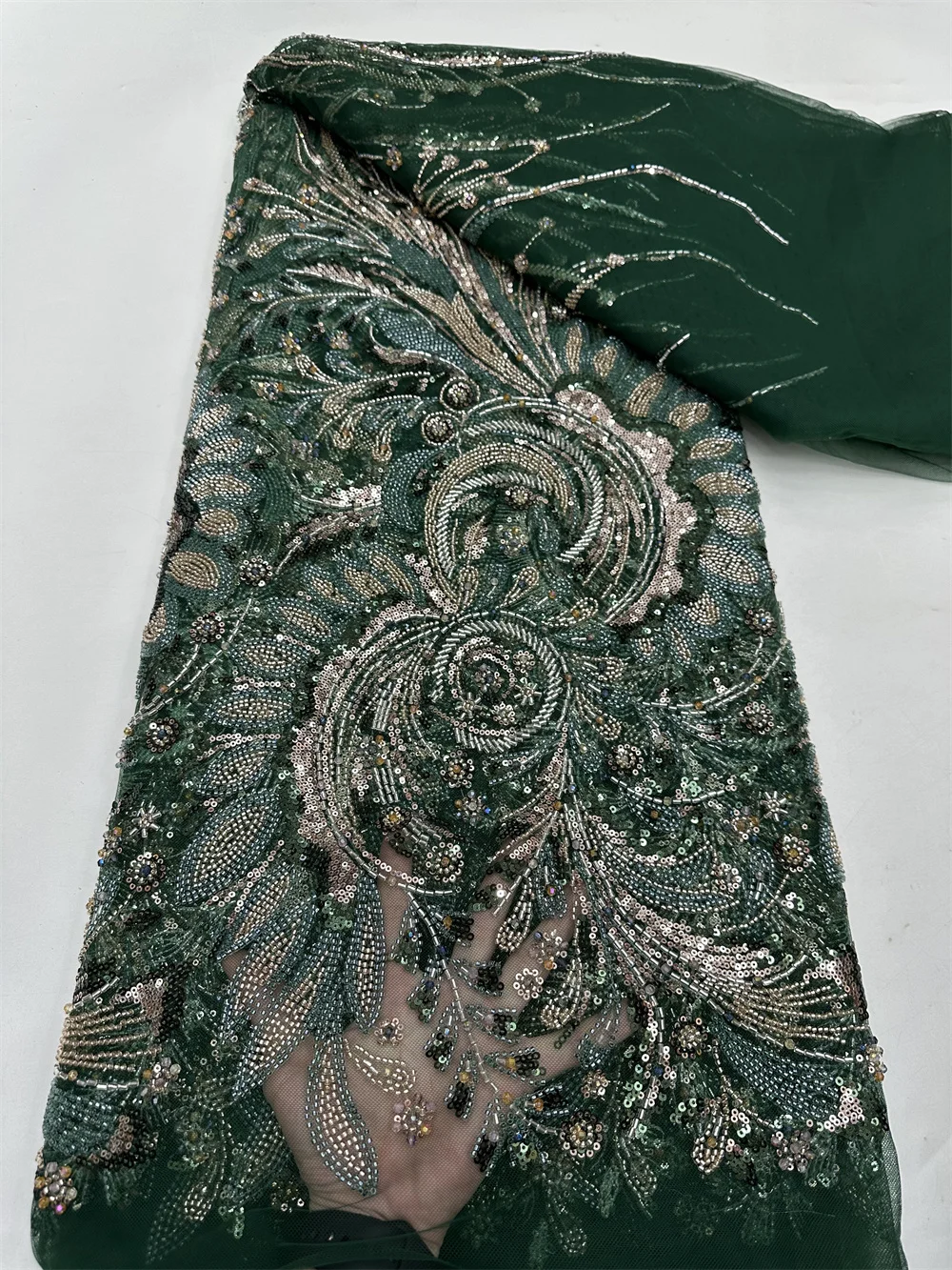 African French Beaded Lace Fabric 2025 High Quality Lace Embroidered Nigerian 3d Sequins Tulle Lace 5 Yards For Sew Party Dress
African French Beaded Lace Fabric 2025 High Quality Lace Embroidered Nigerian 3d Sequins Tulle Lace 5 Yards For Sew Party Dress
