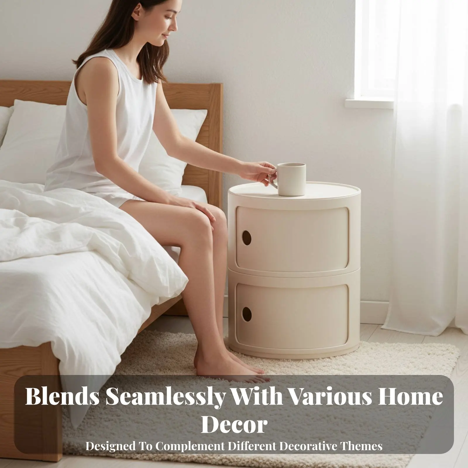 Round Bedroom Nightstands and Side Tables Nordic Aesthetic Round Bedside Storage Stand Bedroom Furniture for Home Hotel Office
Round Bedroom Nightstands and Side Tables Nordic Aesthetic Round Bedside Storage Stand Bedroom Furniture for Home Hotel Office