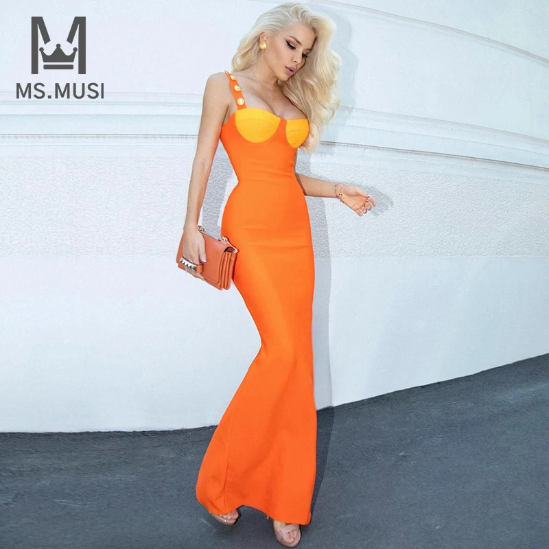 MSMUSI 2023 New Fashion Women Sexy Strap Patchwork Button Bandage Sleeveless Backless Bodycon Party Club Maxi Dress Long Gown
MSMUSI 2023 New Fashion Women Sexy Strap Patchwork Button Bandage Sleeveless Backless Bodycon Party Club Maxi Dress Long Gown