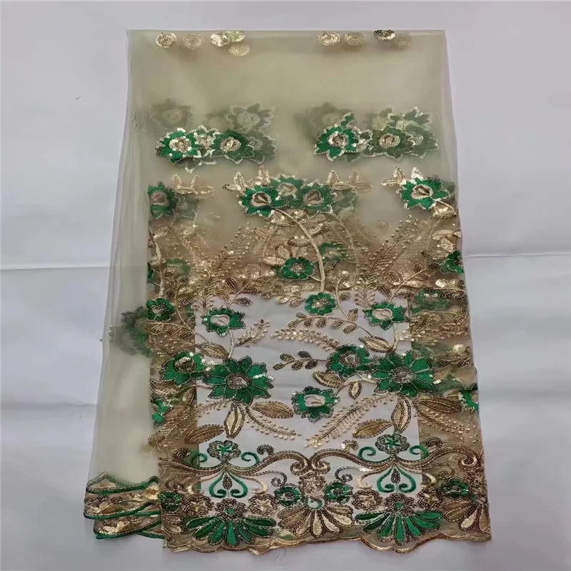African lace fabric 2022 latest white+green Indian sari fabric high quality tulle sequined lace fabric for wedding dress
African lace fabric 2022 latest white+green Indian sari fabric high quality tulle sequined lace fabric for wedding dress