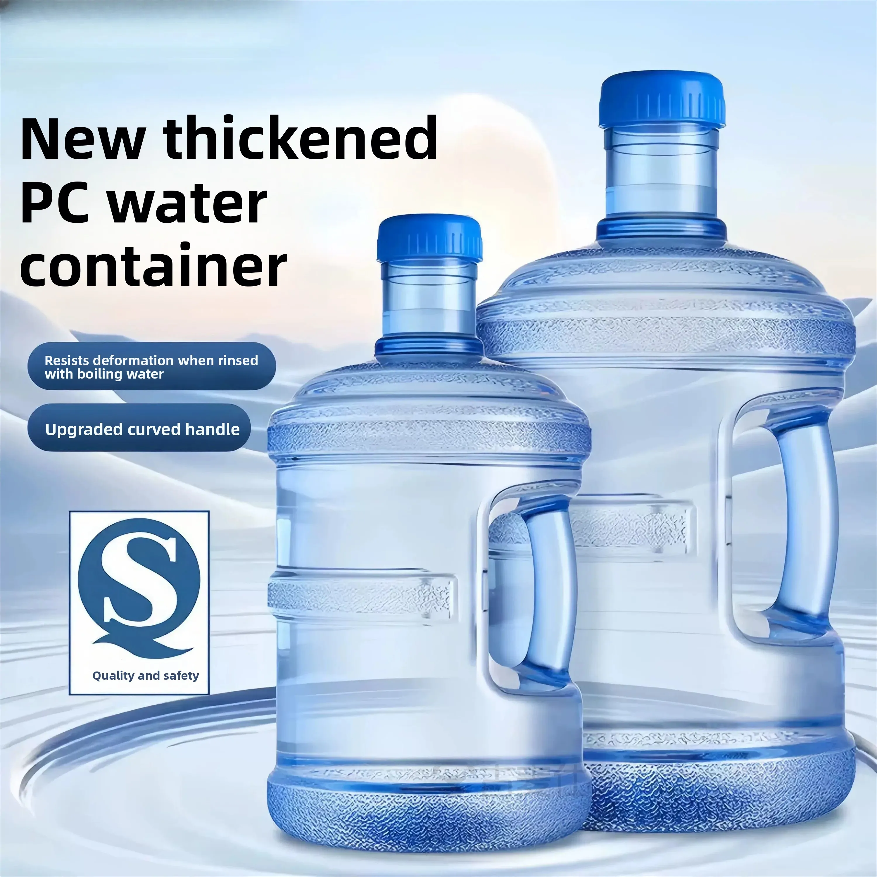 Portable Handheld Plastic Water Bucket Thickened Pure Water Mineral Water Storage Barrel Home Use Small Sized Water Container
Portable Handheld Plastic Water Bucket Thickened Pure Water Mineral Water Storage Barrel Home Use Small Sized Water Container