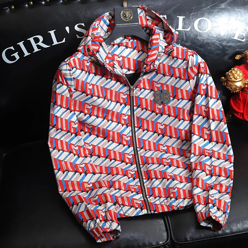 Slim Fit Men's Jaet Early Autumn Thin Printed Casual Windproof Faionable Youth Hooded Long Sve Coat for Teens
Slim Fit Men's Jaet Early Autumn Thin Printed Casual Windproof Faionable Youth Hooded Long Sve Coat for Teens