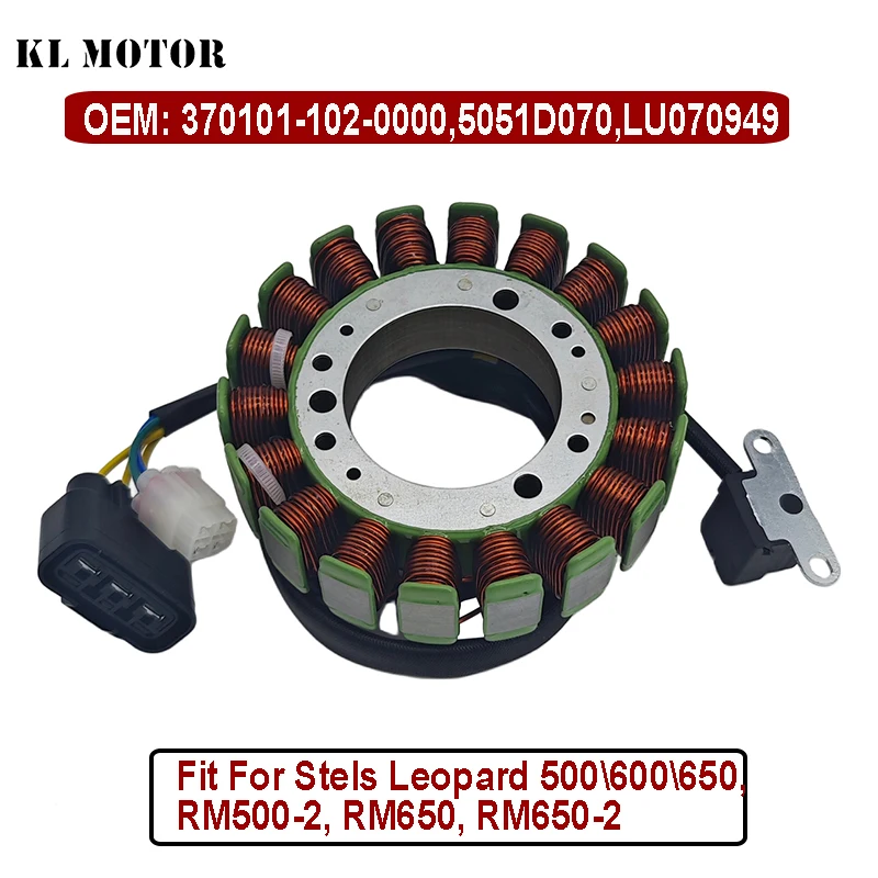 Magneto Coil Stator for Stels Leopard 500 600 650 370101-102-0000 LU070949 ATV Russian Mechanics РМ500-2 РМ650 РМ650-2 5051D070
Magneto Coil Stator for Stels Leopard 500 600 650 370101-102-0000 LU070949 ATV Russian Mechanics РМ500-2 РМ650 РМ650-2 5051D070