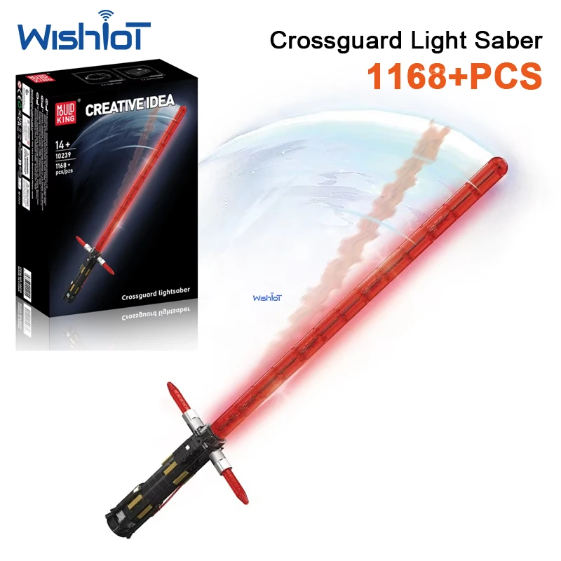 Mould King 10239 1168pcs Luminous Laser Sword Model LED Light Effects Movie Building Block Set DIY Assembly Toy Gift For Kids
Mould King 10239 1168pcs Luminous Laser Sword Model LED Light Effects Movie Building Block Set DIY Assembly Toy Gift For Kids